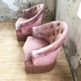 Armchairs pink captionne toad