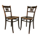 Pair of wooden Art Deco chairs, Thonet, Germany, 1930s.