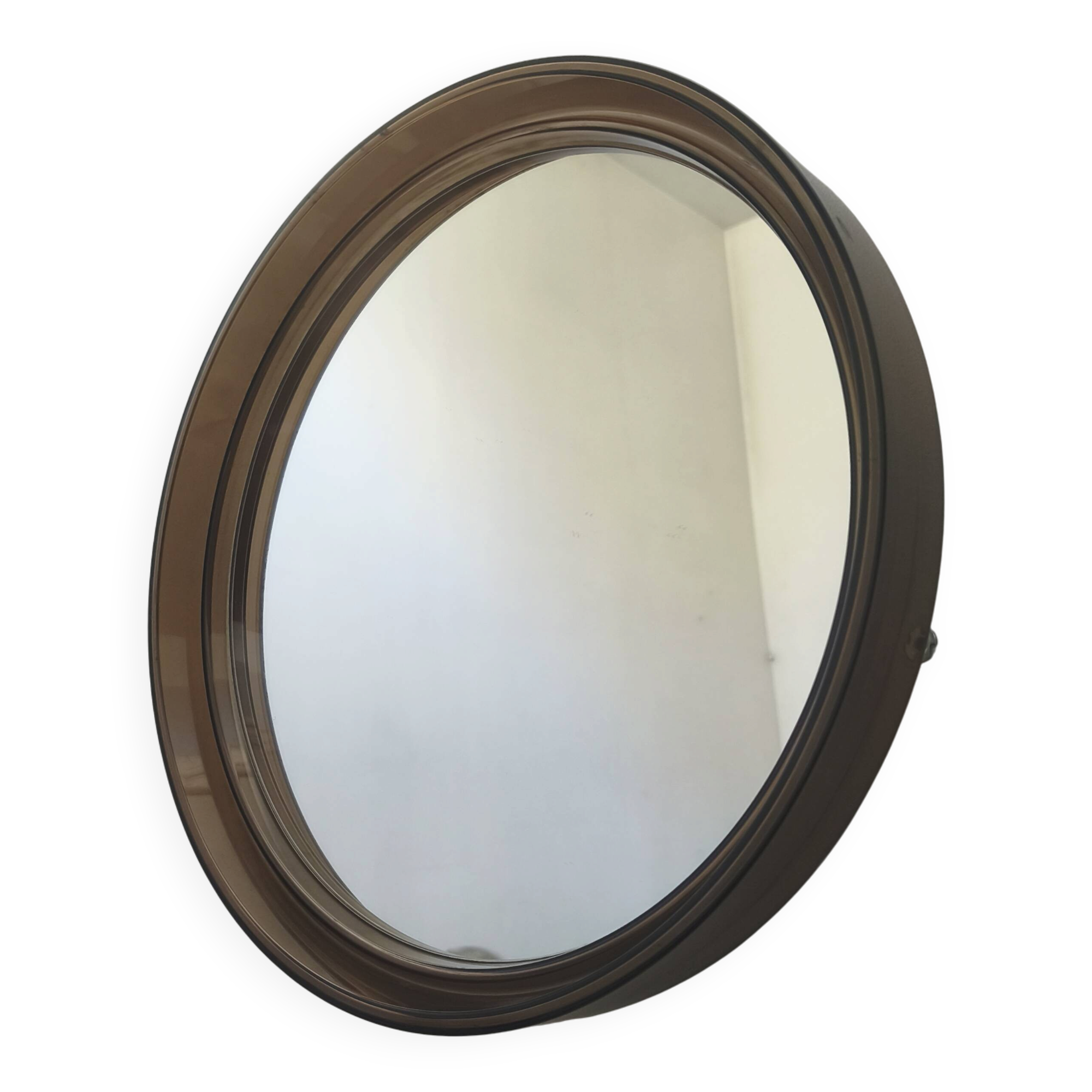Miroir Plexiglas fumé par Gilac 1970s