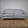 Vintage two-seater canapé covered in Kvadrat fabric – mid-century modern design