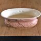 Planter in earthenware stamped de bruyn in pink tones