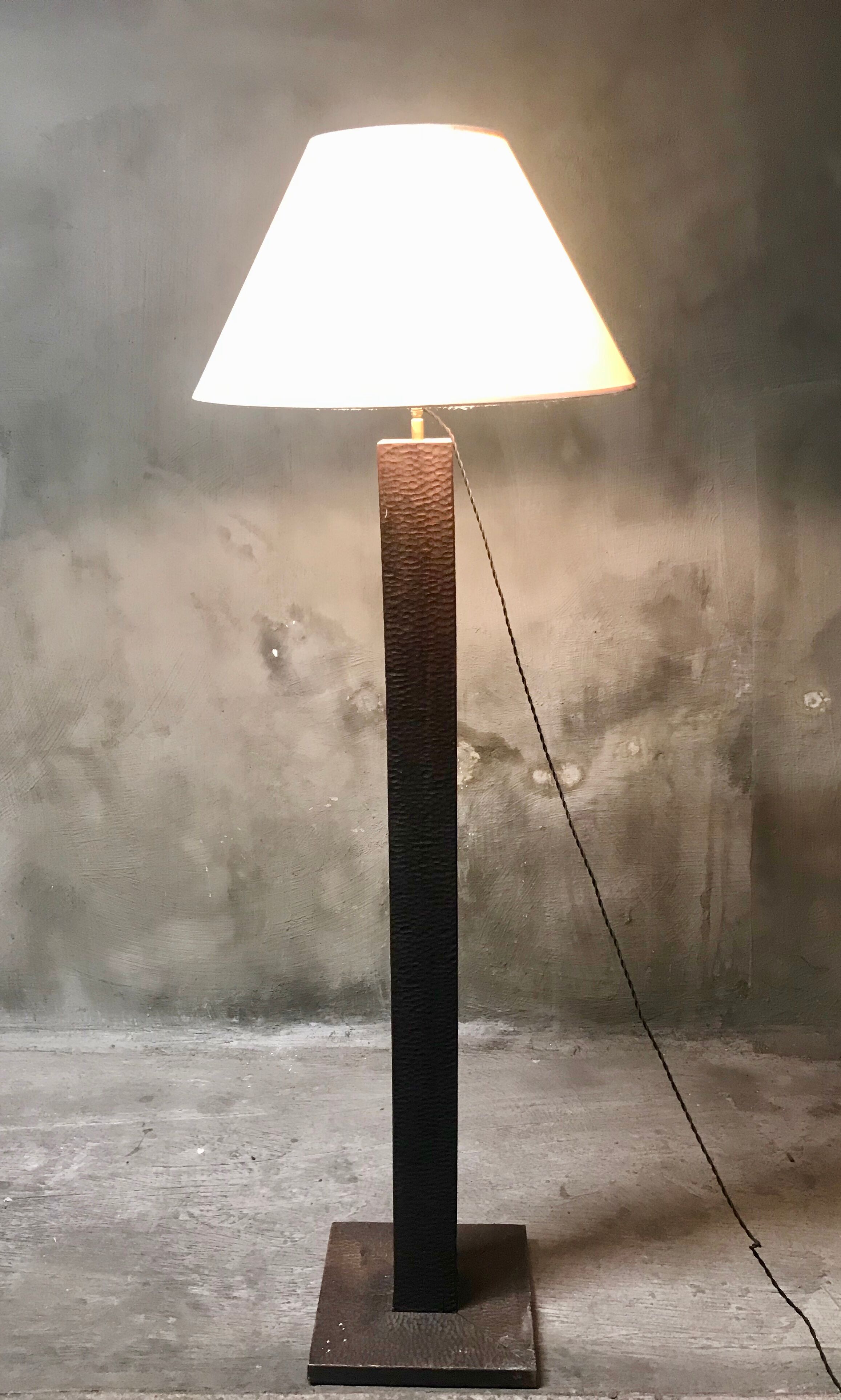 Brutalist style floor lamp