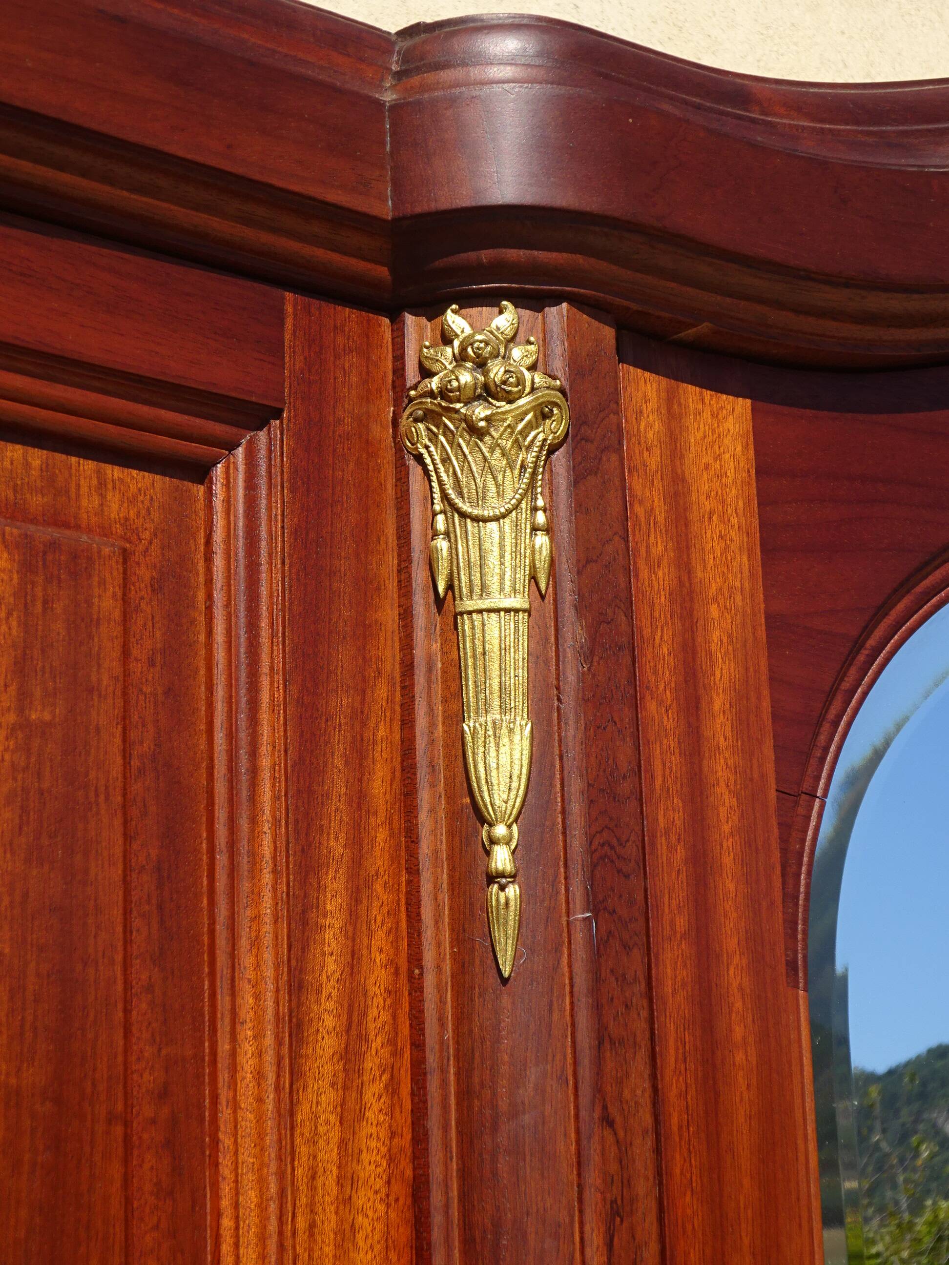 Louis XVI style mahogany cabinet