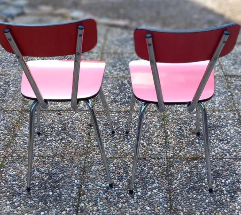 Mid-Century / Vintage Dining Room Set – Red Formica