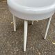 Vintage white stool from the 70s — Space Age / Pop Art design