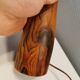 Very rare table lamp in turned wood by Stig Petterson Sweden 1950s.