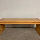 Scandinavian pine bench 1970
