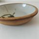 Coupe en grès Poterie de la Colombe décor tachiste, années 60