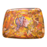 1970s resin serving tray