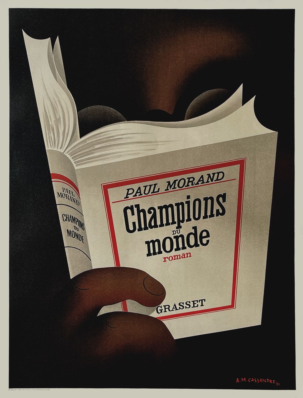 Am cassandre, world champions by Paul Morand vintage poster in lithography