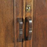 Unique wooden wardrobe and/or hall cupboard in Art Nouveau style, 1930.