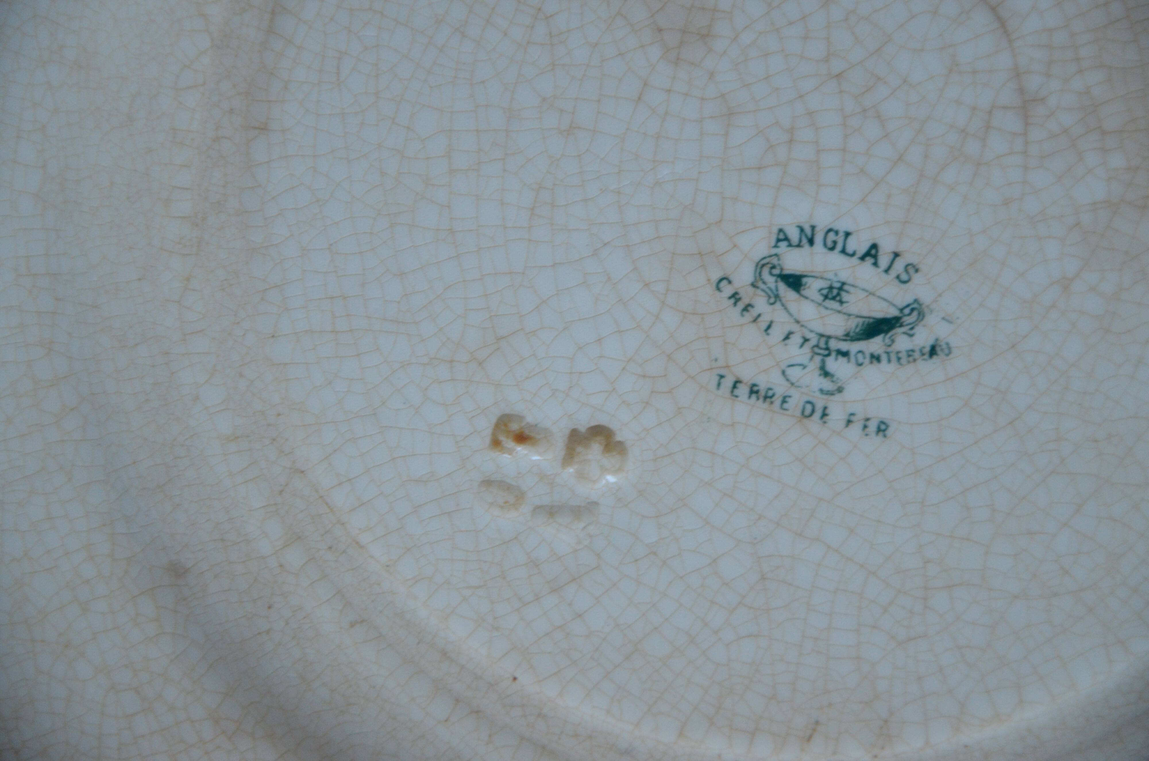 Lot of 2 plates Creuil Montereau