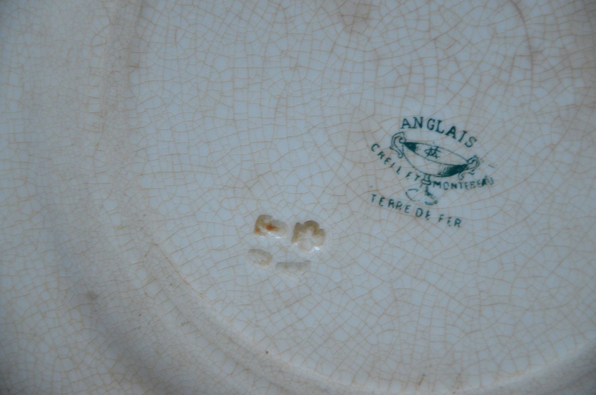 Lot of 2 plates Creuil Montereau