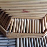 Octagonal bamboo basket