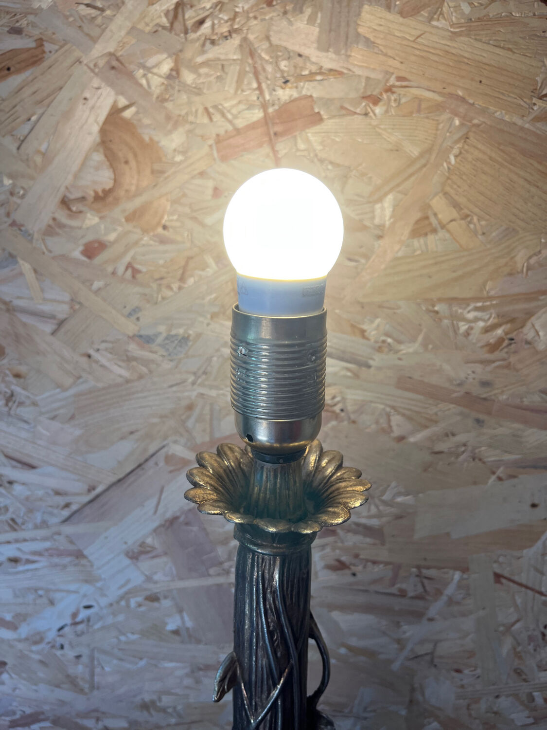 Brass table lamp foot