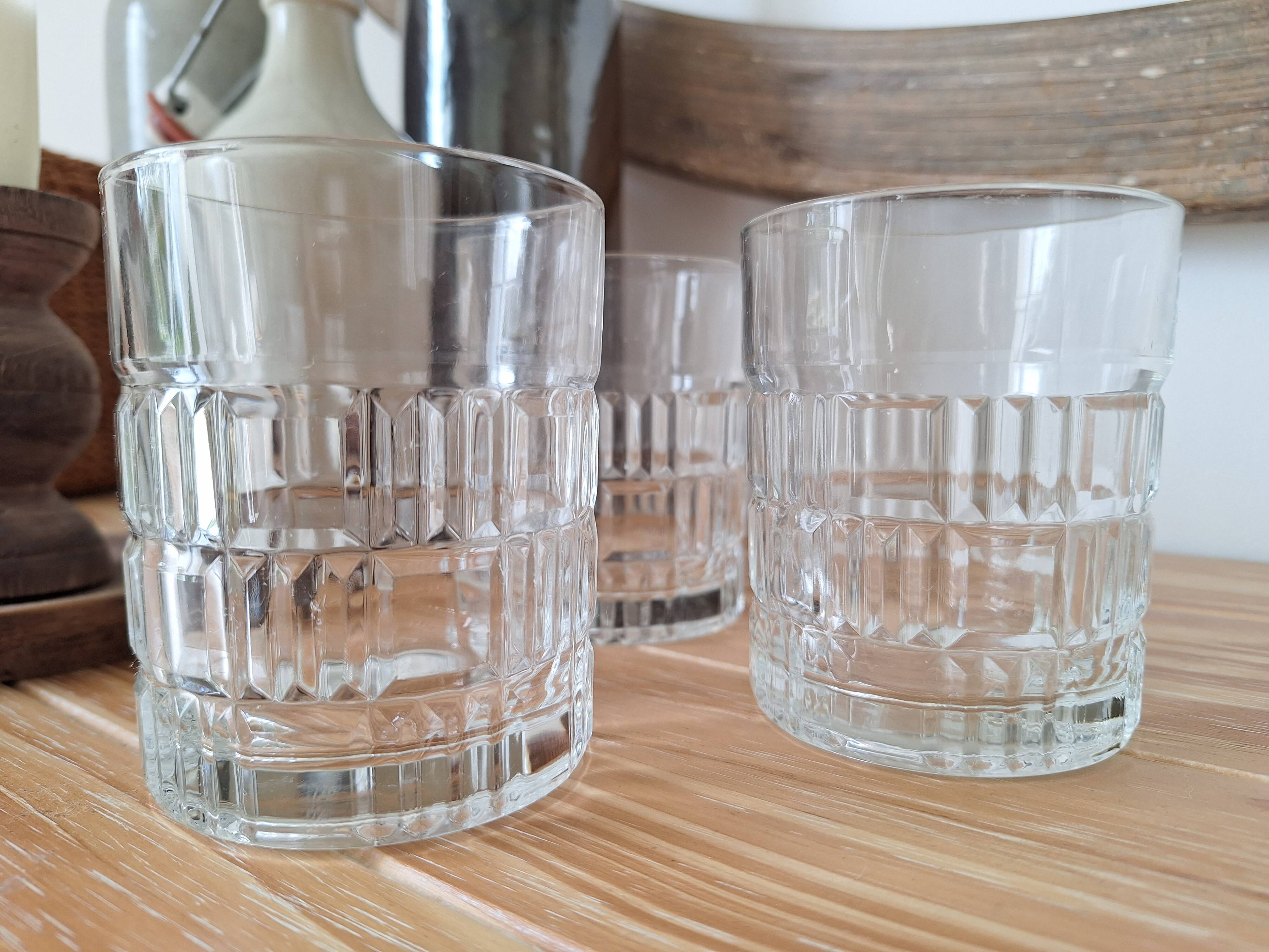 Vintage Préfontaines whiskey glasses