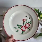 Large round serving platter sarreguemines, epernay model