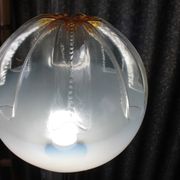 Lampadaire vintage chromé Murano Mazzega