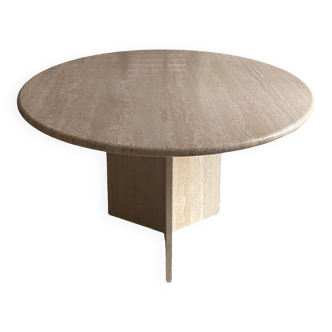 Travertine dining table