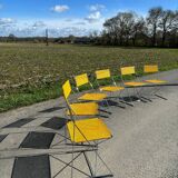 Set Of 6 Vintage Nuova X-line Design Chairs By Niels Jorgen Haugesen
