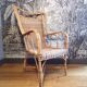 Fauteuil rotin 1930-50
