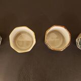 4 vintage stoneware teacups
