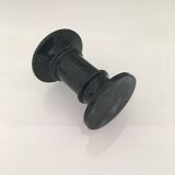 Small black marble candle holder
