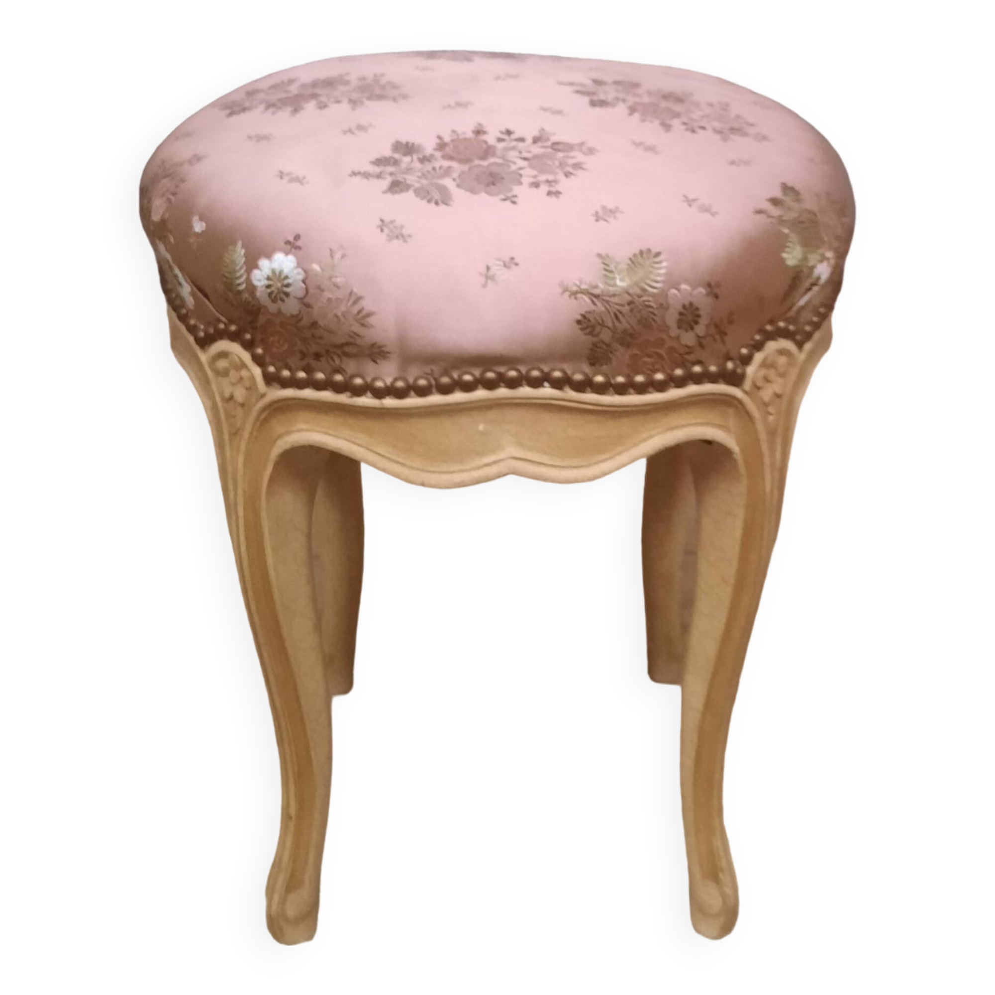 Louis XV style lacquered pouf