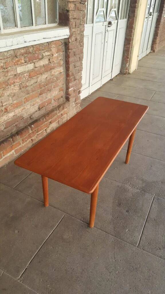 Table basse vintage en teck, Danemark 1960