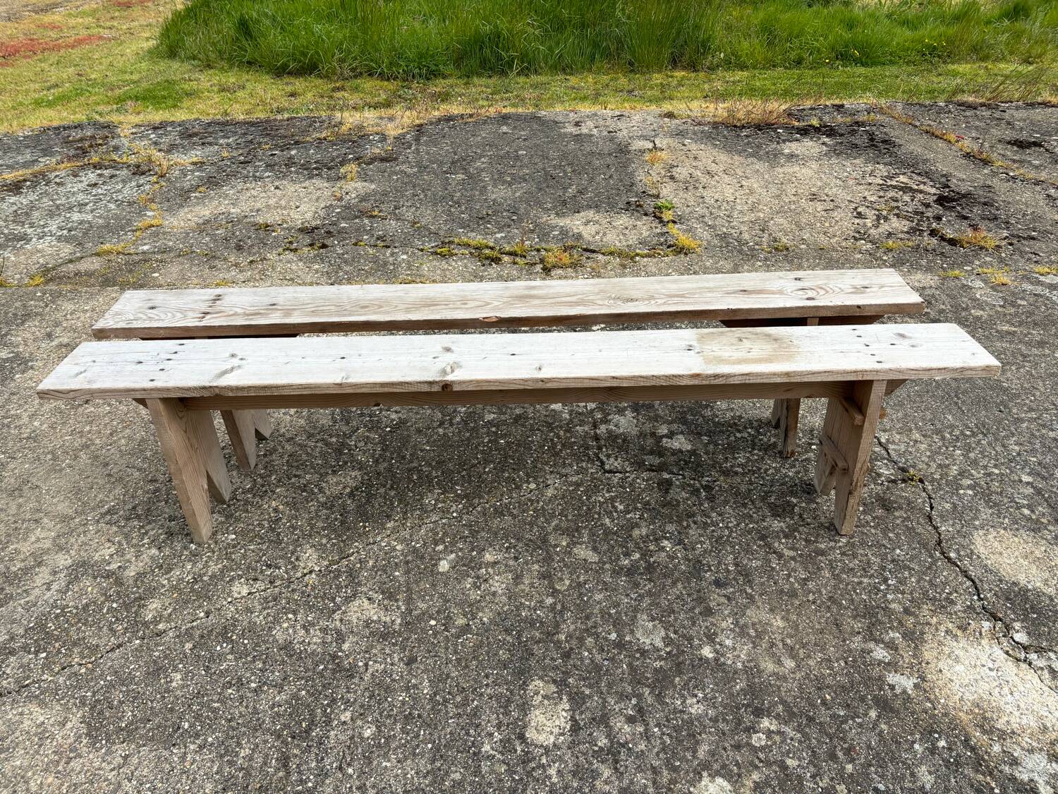 2 fir benches