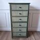 Vintage woven wicker chest of drawers