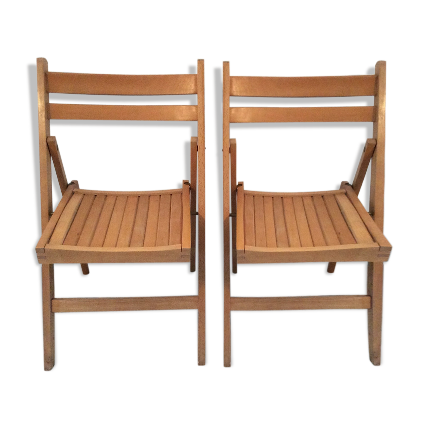 Paires de chaises pliantes vintage