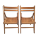 Paires de chaises pliantes vintage