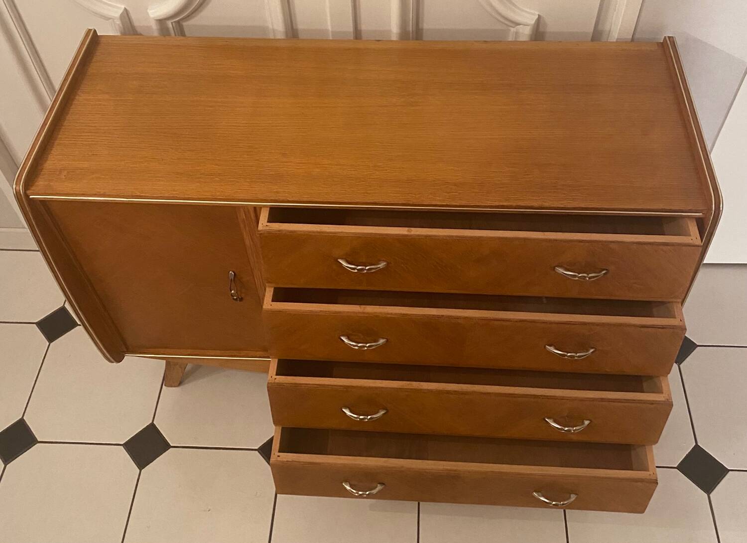 Vintage compass feet sideboard