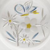 Walther glass butterfly and flower glass bowl