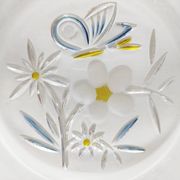 Coupe en verre Walther glass papillon et fleurs