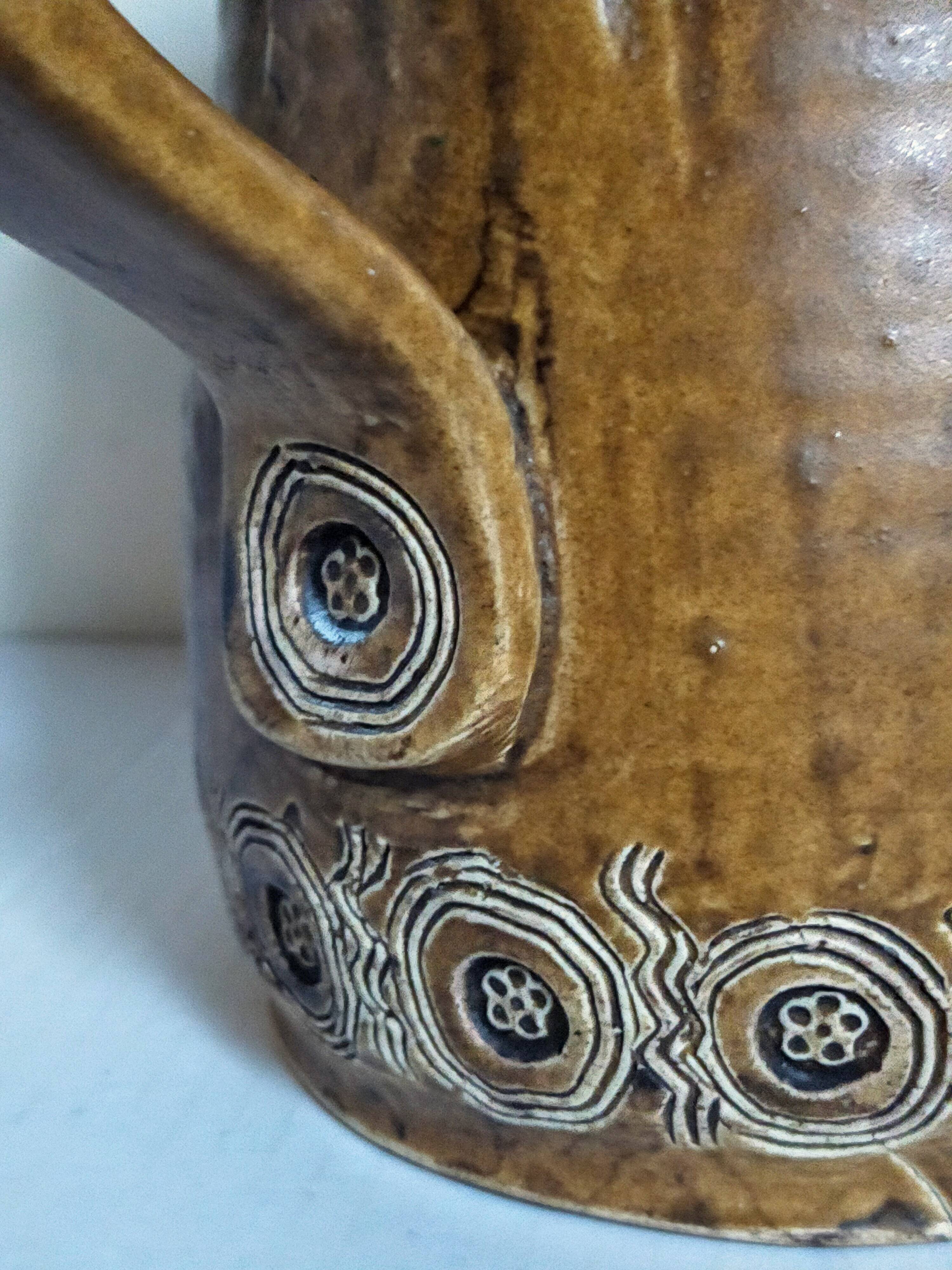 Ceramic potter's pitcher by F.CHEDEVILLE 20th century