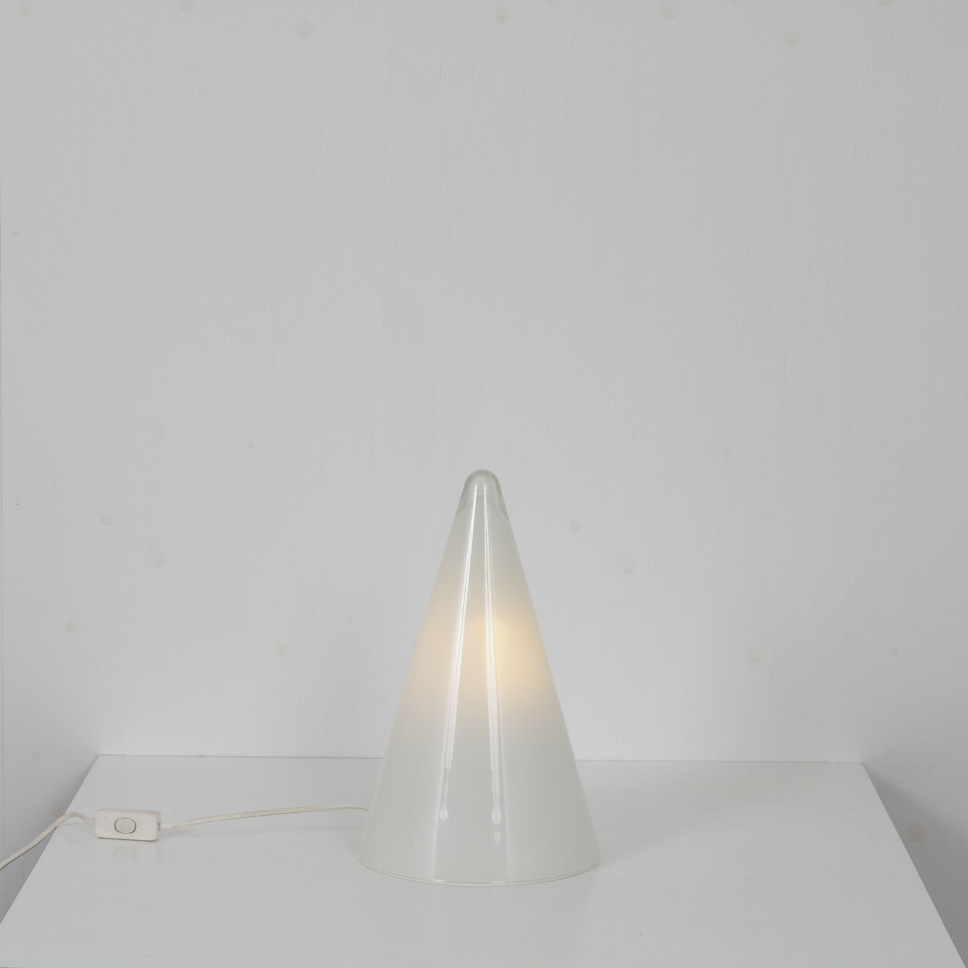 “Teepee” glass table lamp for SCE, France 1990