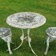 Cast aluminum garden furniture