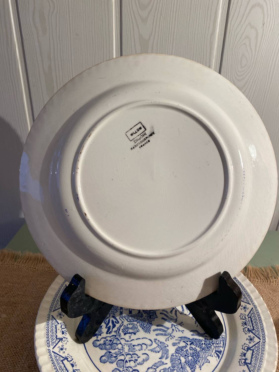 Willow plate Sarreguemines