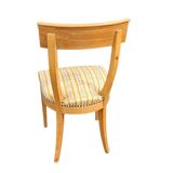 Matching cherry wood / Biedermeier chairs / sidetables set / tripot console table