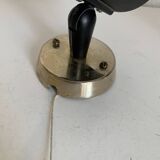 Pair of vintage 1950s Lita Zodiac spotlights by Jacques Biny, black and gold - 16 x 13