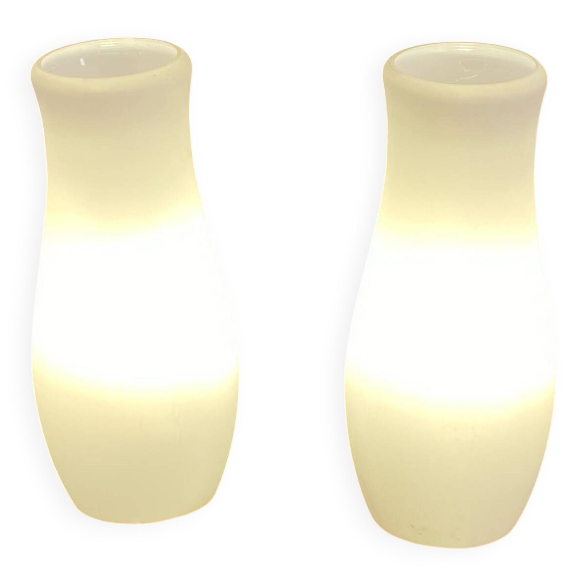 Paire de lampes en verre Mylonit Ikea 1990