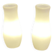 Paire de lampes en verre Mylonit Ikea 1990