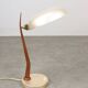 Lampe de table italienne en cuivre et aluminium du milieu du siècle