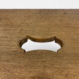 1940s slotted bench stool