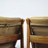 BRUKSBO / vintage Hunter safari easy chairs (2) / Torbjørn Afdal / Norway 1960s