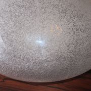 Italian domed ceiling or wall light in frosted Mazzega Murano glass, 1960s