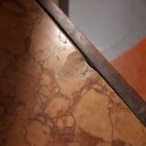 Wooden dressing table Courbet marquetry chevrons art deco Austrian