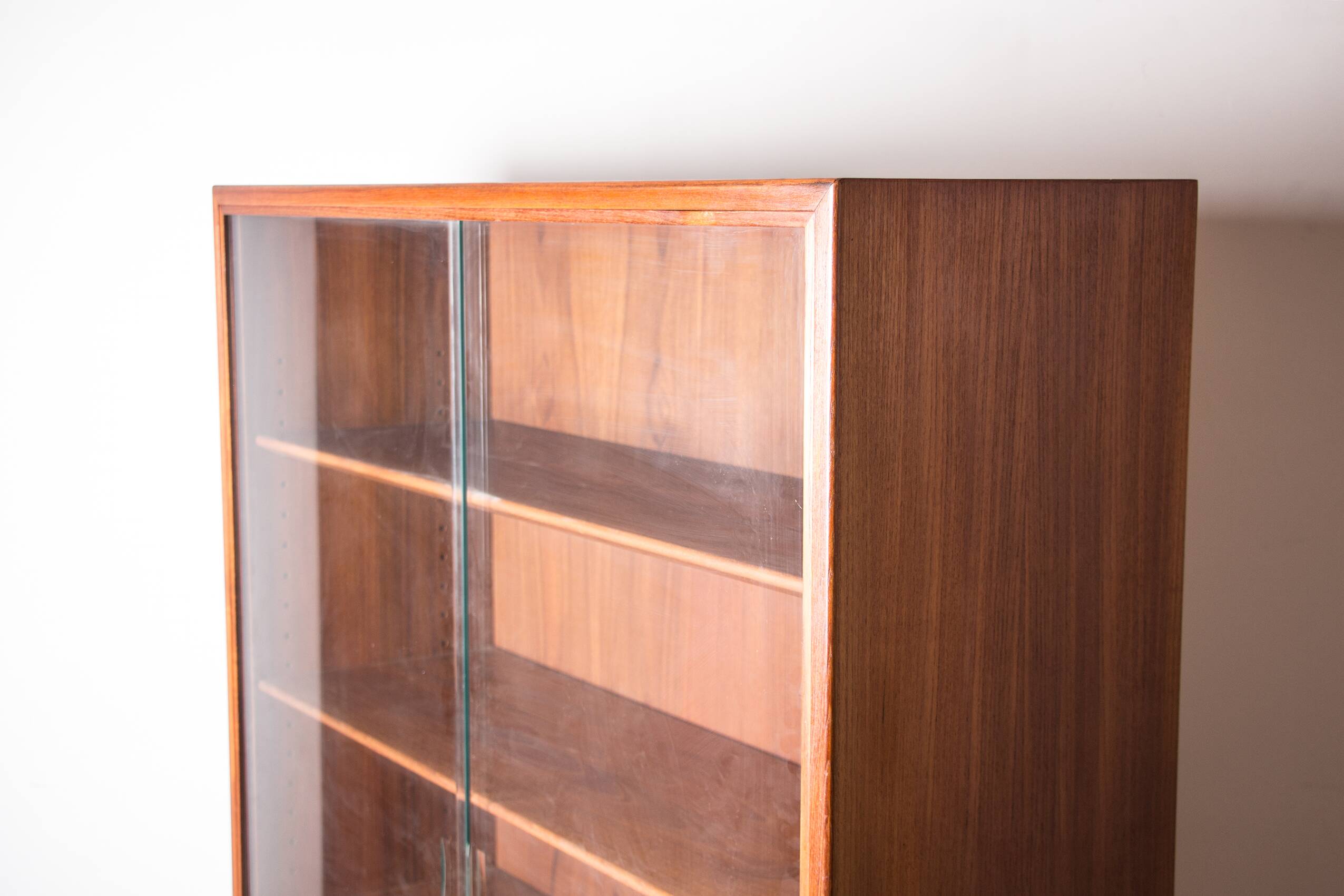 Danish Teak Bookcase, Showcase by Borge Mogensen for Soborg Mobelfabrik 1960.